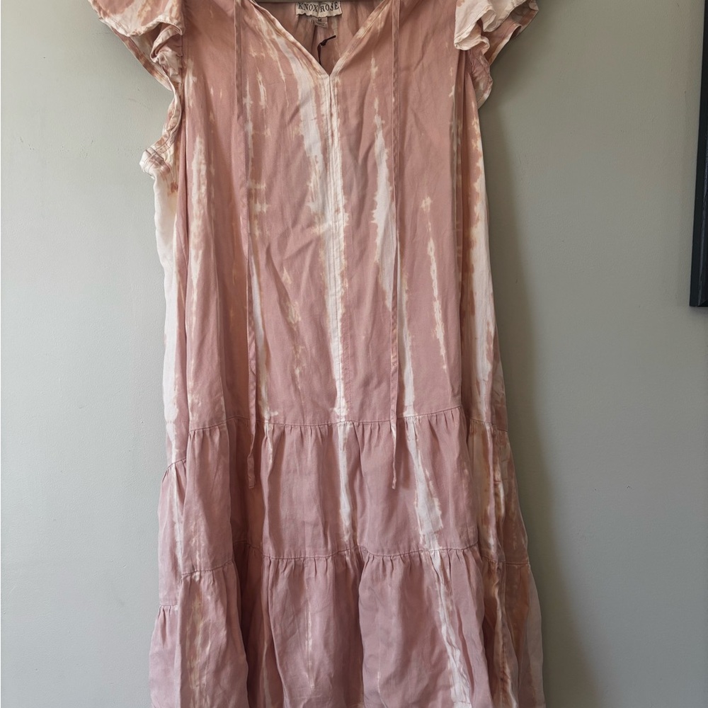 Knox Rose Pink Tie-Dye Dress